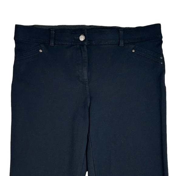 MACY'S STYLE & CO. Pants Black Stretchy Straight leg Size10 Like new - Picture 4 of 9